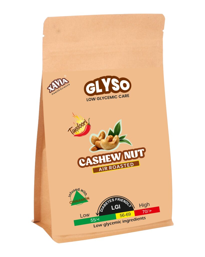 XAVIA Glyso Premium Cashew Nuts W240 Tandoori Low Glycemic Air